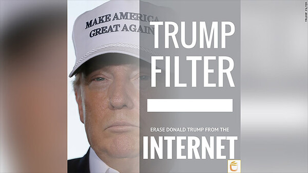 Μπορείτε να "διαγράψετε" τον Donald Trump από το ίντερνετ με αυτήν την εφαρμογή του Chrome