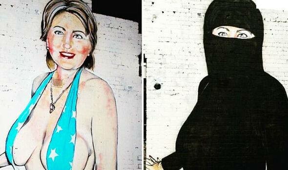 Το Instagram διέγραψε το λογαριασμό του προβοκάτορα street artist από τη Μελβούρνη που ζωγράφισε την Κλίντον με μπικίνι