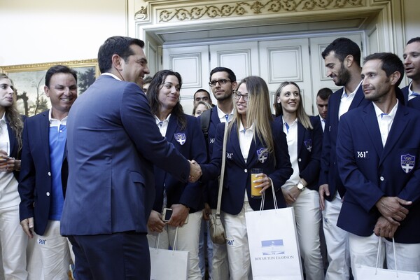 Ο Τσίπρας και οι Ολυμπιονίκες στο Μαξίμου