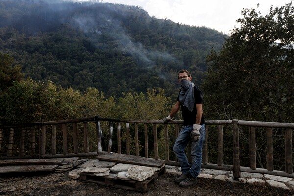 Τα καμένα σπίτια στο γραφικό, ορεινό Καζαβίτι της Θάσου
