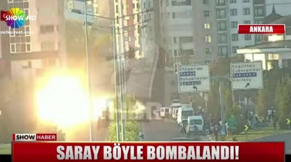 Βίντεο ντοκουμέντο: F-16 βομβαρδίζουν το τουρκικό προεδρικό μέγαρο