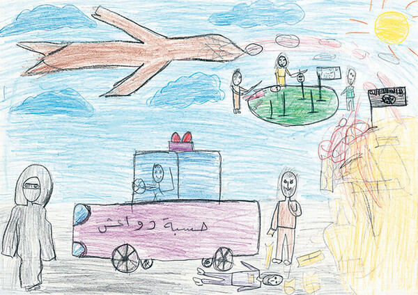 Η Le Monde κυκλοφόρησε με εξώφυλλο μία παιδική ζωγραφιά προσφυγόπουλου από τη Συρία
