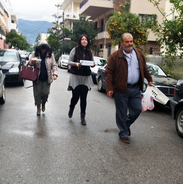 'Οψεις της Καλαμάτας υπό βροχή