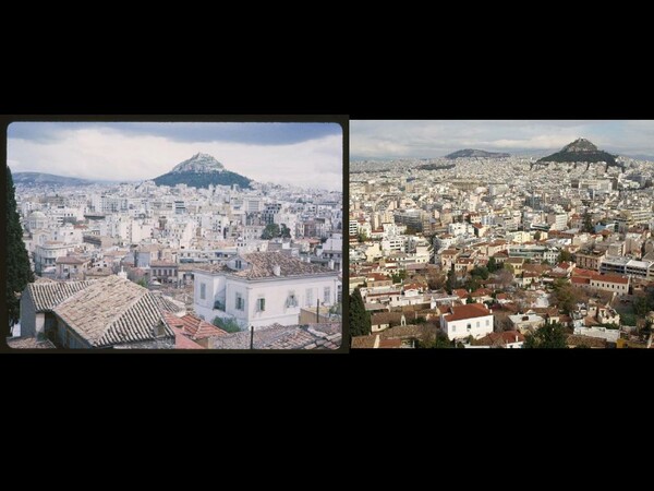 54 σημεία της Ελλάδας, όπως ήταν μισό αιώνα πριν και όπως είναι τώρα