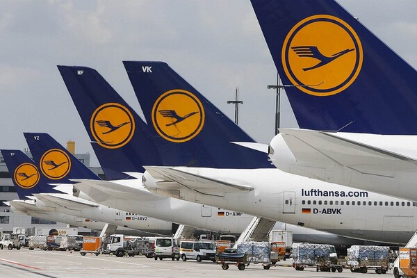 Ακυρώνονται 876 πτήσεις της Lufthansa λόγω απεργίας των πιλότων