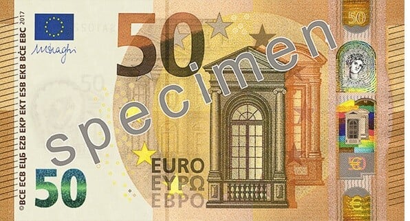 Αυτό είναι το νέο χαρτονόμισμα των 50 ευρώ (φωτό + βίντεο)