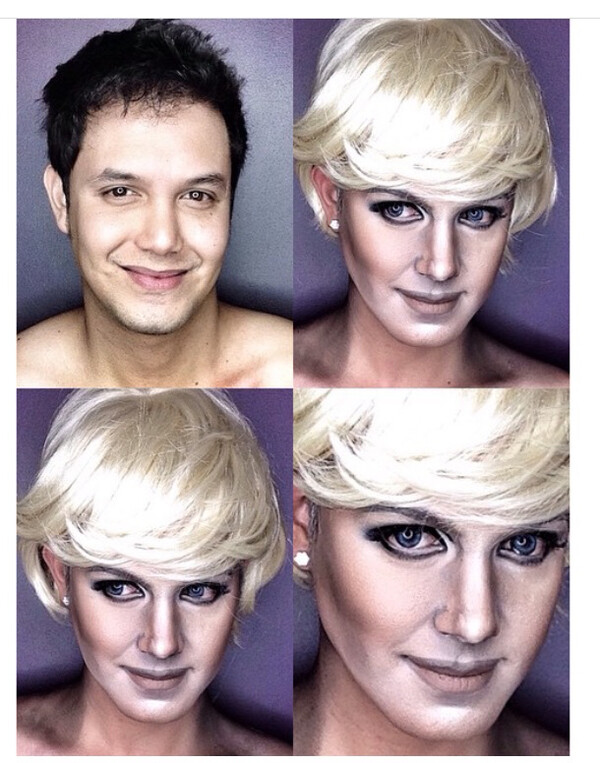 Με λίγο make up αυτός ο άντρας μεταμορφώνεται σε Λαίδη Ντι και Κέιτ Μίντλτον