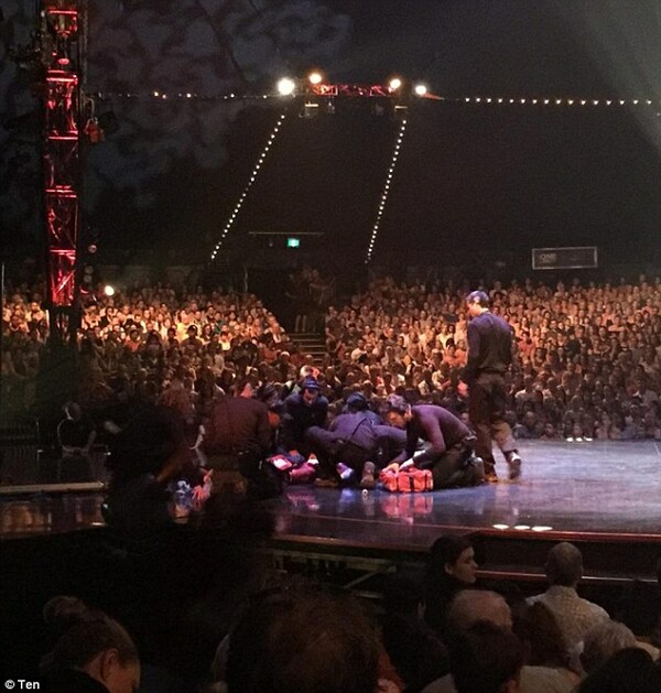 Ολυμπιονίκης και ακροβάτισσα του Cirque du Soleil έπεσε από ύψος 5 μέτρων