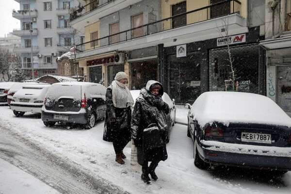 35 φωτογραφίες από τη Θεσσαλονίκη στα λευκά - Το χιόνι κάλυψε τον Λευκό Πύργο και τη Νέα Παραλία