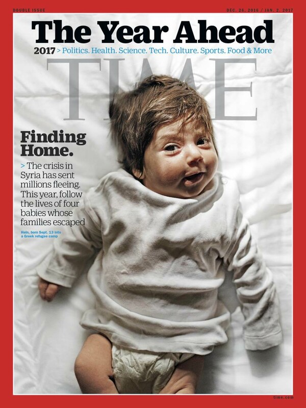 Μωρά Σύρων προσφύγων που γεννήθηκαν στην Ελλάδα στο εξώφυλλο του ετήσιου τεύχους του Time
