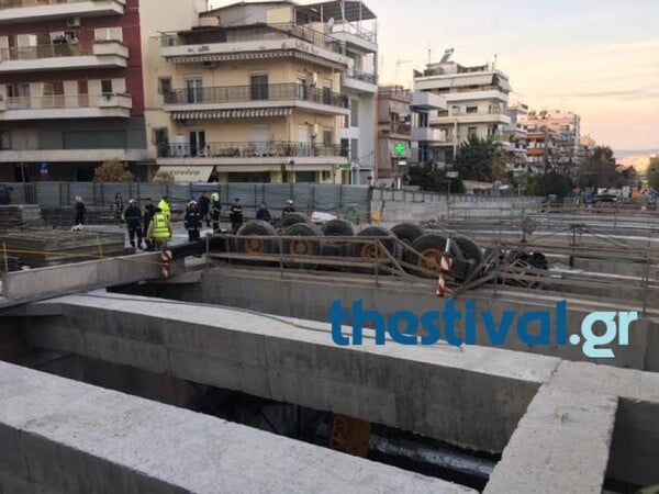 Τραγωδία στο εργοτάξιο του μετρό Θεσσαλονίκης - Νεκρός ένας χειριστής γερανού