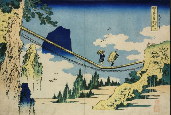 Ο Hokusai πίσω από το Μεγάλο Κύμα