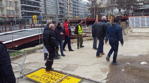 Πορεία στη Θεσσαλονίκη για το θάνατο του εργαζομένου στο μετρό