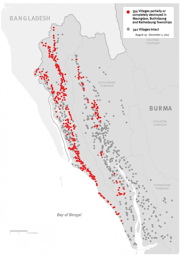 Χωριά των Ροχίνγκια συνεχίζουν να πυρπολούνται στη Μιανμάρ - 354 έχουν καταστραφεί από τον Αύγουστο