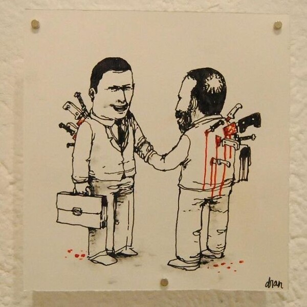 Ο αιρετικός Dran αποκαλείται «ο Γάλλος Banksy» και δημιουργεί σχέδια που σε βάζουν σε σκέψεις