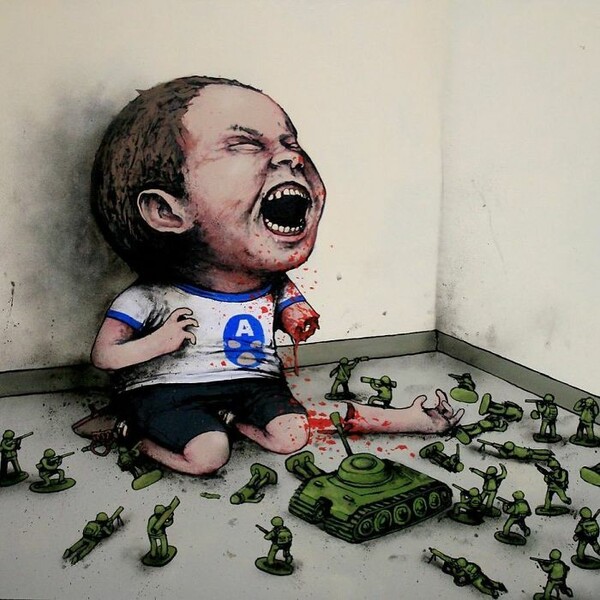 Ο αιρετικός Dran αποκαλείται «ο Γάλλος Banksy» και δημιουργεί σχέδια που σε βάζουν σε σκέψεις