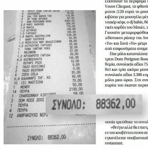 Ο Γιουσέιν Μπολτ έσπασε ρεκόρ στο Νammos - O λογαριασμός έφτασε τα 88.000 € σε δύο ώρες