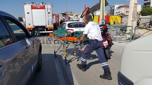 Κατέρρευσε στέγαστρο στο παλιό λιμάνι της Πάτρας - Ένας νεκρός