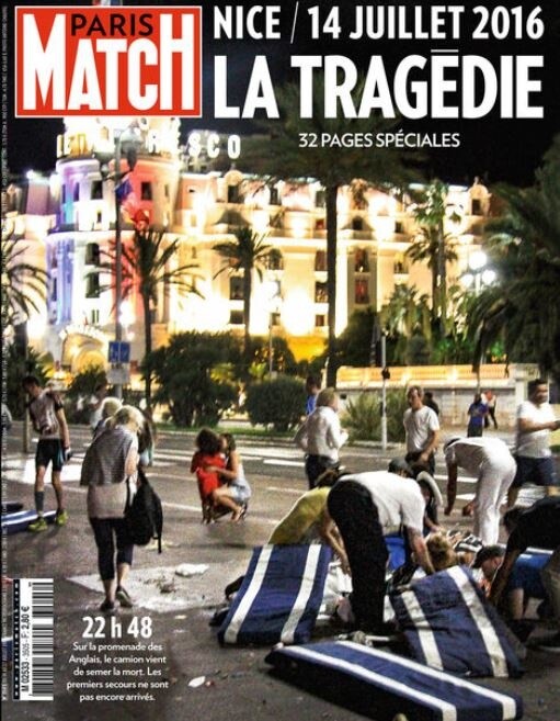 Γαλλία: Απαγορεύτηκε τεύχος του Paris Match με εικόνες από την επίθεση στη Νίκαια