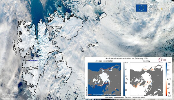 Copernicus: Ο Αρκτικός Ωκεανός χωρίς πάγο, σε περιοχές βόρεια του Αρχιπελάγους Σβάλμπαρντ