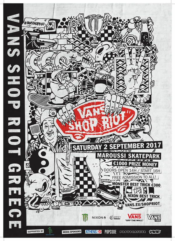 To Vans Shop Riot για 4η συνεχόμενη χρονιά στην Ελλάδα!