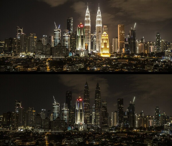 Μνημεία και εμβληματικά κτίρια του πλανήτη έσβησαν τα φώτα για την Ώρα της Γης - Εντυπωσιακές φωτογραφίες