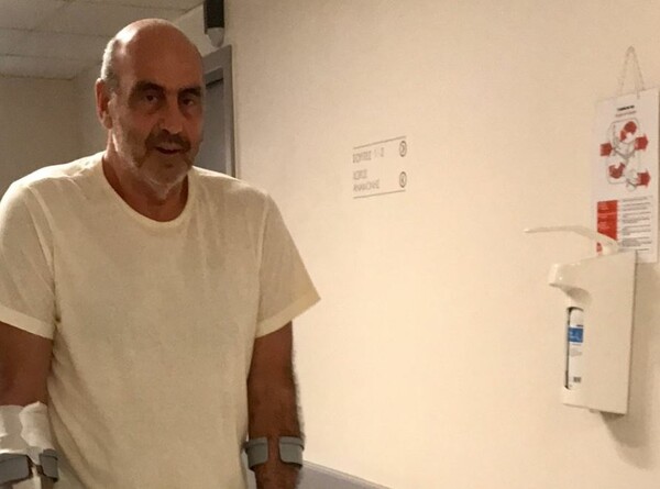 Εξιτήριο πήρε ο Γιώργος Βουλγαράκης, δύο εβδομάδες μετά το τροχαίο