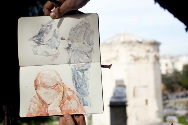 Σκιτσάροντας στο κέντρο της Αθήνας με τους «Urban Sketchers Athens»