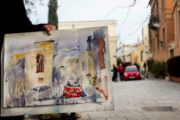 Σκιτσάροντας στο κέντρο της Αθήνας με τους «Urban Sketchers Athens»