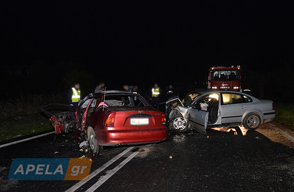 Θανατηφόρο τροχαίο στη Σπάρτη με δύο νεκρούς- Απανθρακώθηκε ο ένας οδηγός