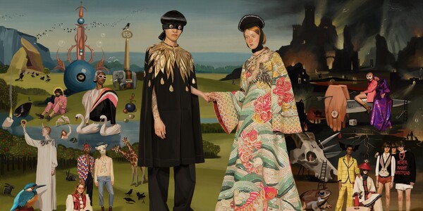 Στη νέα καμπάνια του οίκου Gucci τα ρούχα ζωντανεύουν μέσα σε πίνακες μεγάλων ζωγράφων