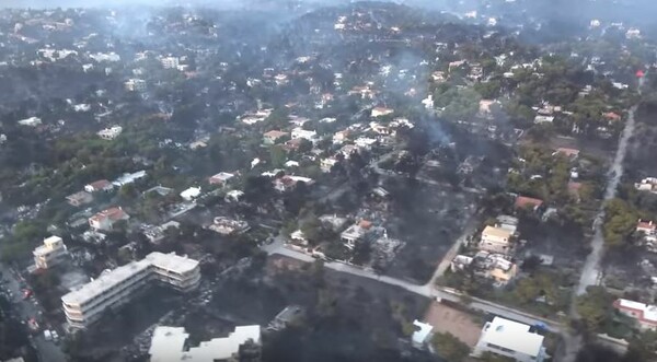 Βίντεο καταγράφουν το μέγεθος της καταστροφής - Εναέρια πλάνα από τις πληγείσες περιοχές