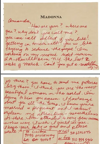 Τα μυστικά γράμματα της Μαντόνα - Δημοπρατούνται επιστολές πάθους στο μοντέλο του Justify my Love