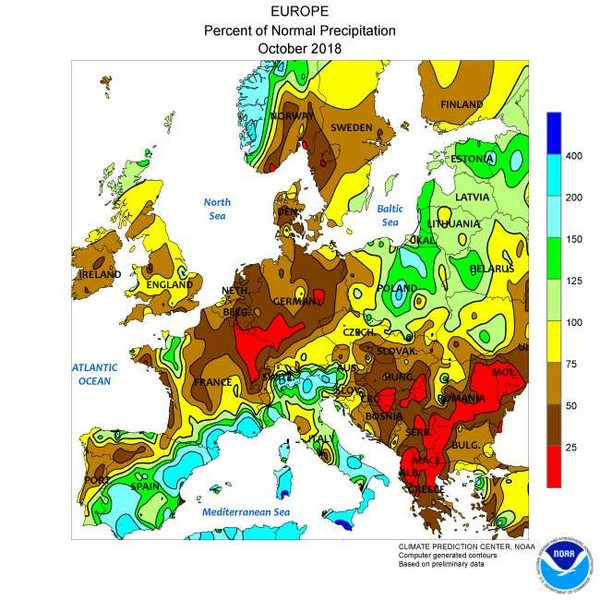 Ο φετινός Οκτώβριος ήταν ο λιγότερο βροχερός της 10ετίας στην Ελλάδα