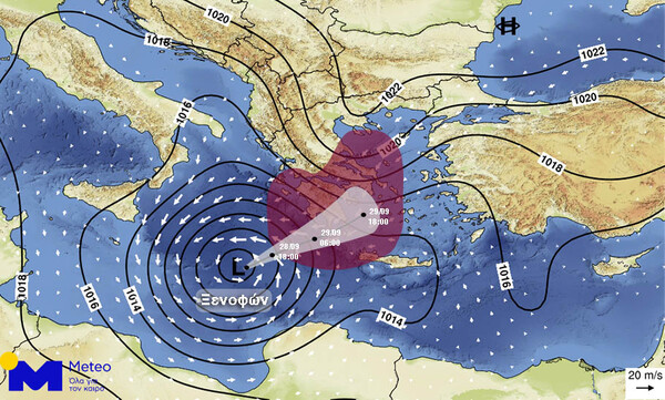 Επίσημη ενημέρωση ΓΓΠΠ: Πού και πώς θα χτυπήσει ο κυκλώνας των 9 -10 μποφόρ