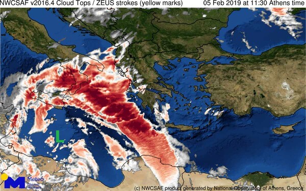 Εθνικό Αστεροσκοπείο: Πώς θα κινηθεί η κακοκαιρία τις επόμενες ώρες - Οι περιοχές υψηλού κινδύνου