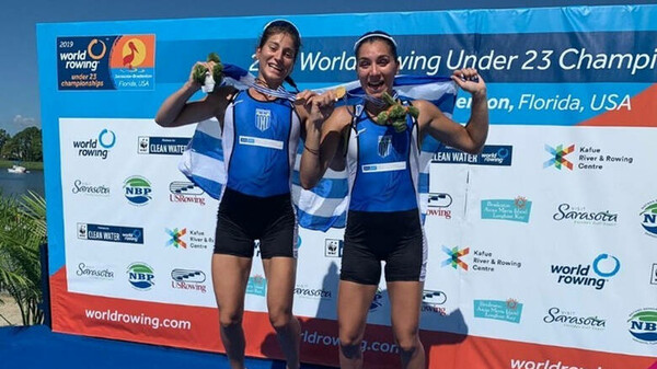 Κωπηλασία: Χρυσό μετάλλιο για Κυρίδου και Τσαμοπούλου - Δεύτερη πρωτιά της Ελλάδας στο Παγκόσμιο Πρωτάθλημα U23