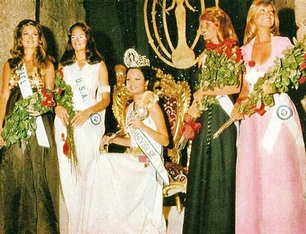 61 καλλονές στο Ηρώδειο για τα καλλιστεία Μις Υφήλιος 1973
