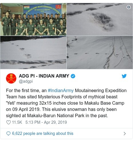 Ο ινδικός στρατός ανακοίνωσε πως βρήκε ίχνη του πλάσματος Γέτι και δέχεται ανελέητο τρολάρισμα