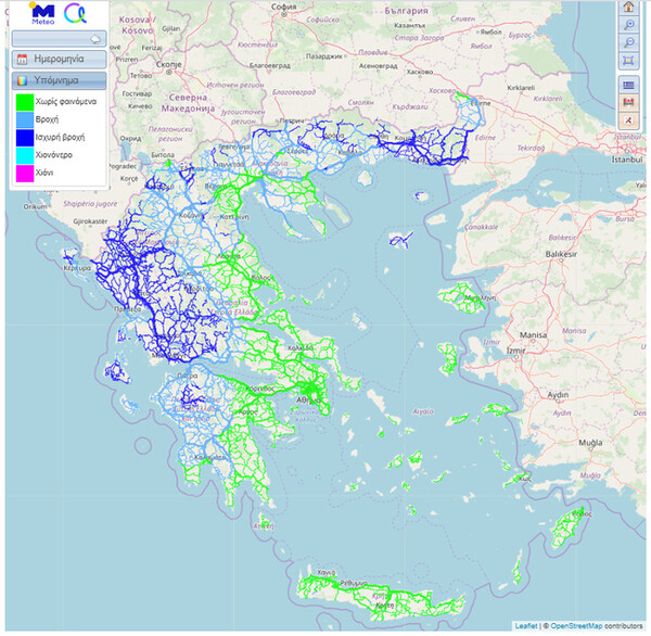 Meteo για κακοκαιρία: Πού θα είναι έντονα τα φαινόμενα το Σάββατο - Τα νέα στοιχεία και χάρτες