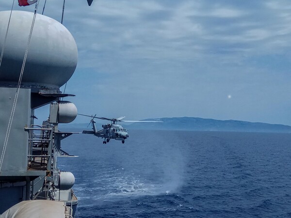 Εικόνες από την άσκηση του Πολεμικού Ναυτικού στο Αιγαίο