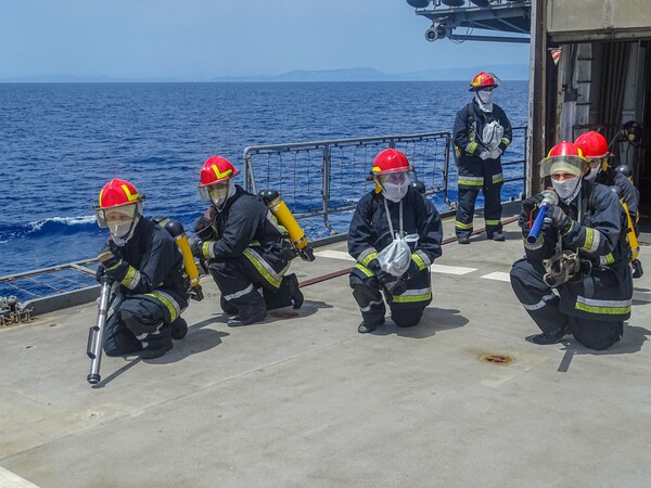 Εικόνες από την άσκηση του Πολεμικού Ναυτικού στο Αιγαίο