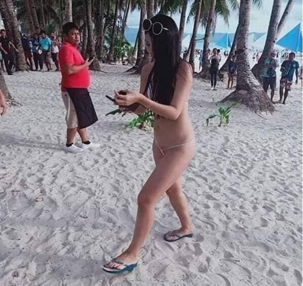 Τουρίστρια με αποκαλυπτικό μπικίνι «έφαγε» πρόστιμο και συνελήφθη σε παραλία στις Φιλιππίνες