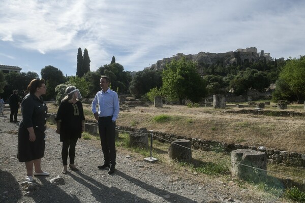 Μητσοτάκης στην Αρχαία Αγορά: Δεν νοείται Ελλάδα χωρίς ανοιχτούς αρχαιολογικούς χώρους και μουσεία