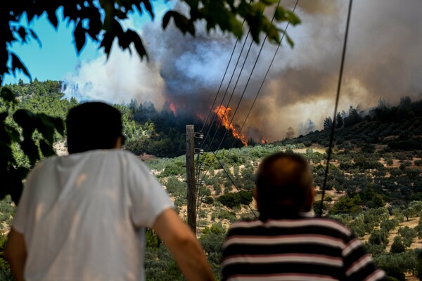 Πυρκαγιά στις Κεχριές: Ενεργοποιείται το Copernicus - Τραυματίστηκε πυροσβέστης