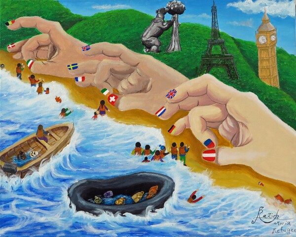 Τα έργα των προσφύγων από τη Μόρια που δημοπρατεί ο Christie's - «Δεν το διαλέξαμε ποτέ αυτό»