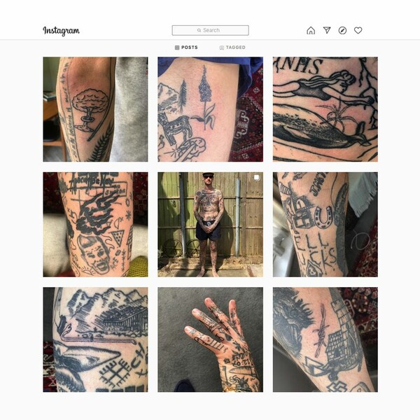 Ο Βρετανός που κάνει ένα τατουάζ για κάθε ημέρα καραντίνας: Τουλάχιστον 40 νέα μέχρι σήμερα