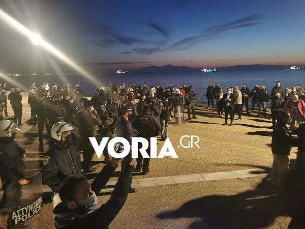 Θεσσαλονίκη: Επεισόδια και χημικά σε συγκέντρωση κατά του lockdown