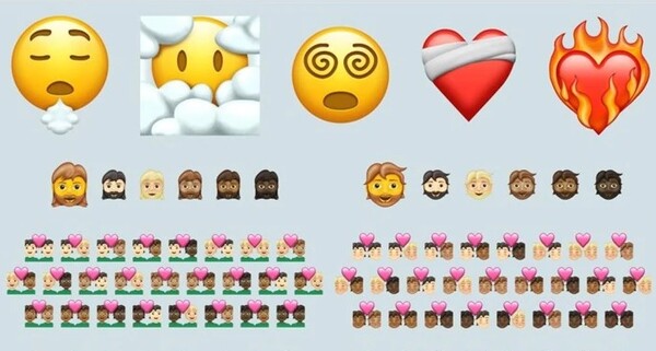 Νέα emojis για το «χάος» του 2020: Προσωπάκια που «εκπνέουν» και καρδιές με επίδεσμο