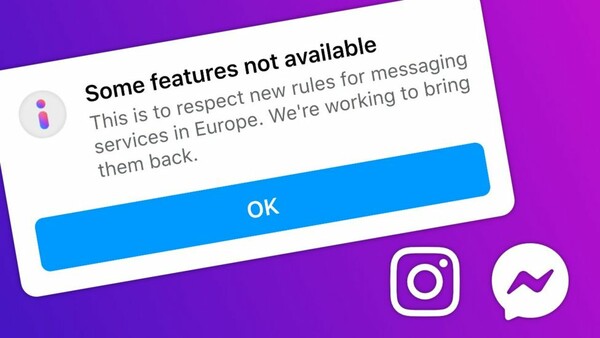 Το Facebook απενεργοποιεί λειτουργίες του Messenger και του Instagram στην Ευρώπη